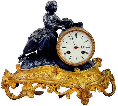 Antike kaminuhr bronze - antike,