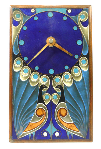 Jugendstil emaille uhr - jugendstil, wien